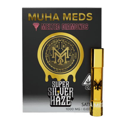 muha meds super silver haze cart 1g sativa vape cartridge citrus pine by Muha Meds