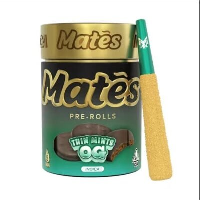 Muha meds thin mints og infused pre roll five pack 3g minty Indica joints by Muha Meds