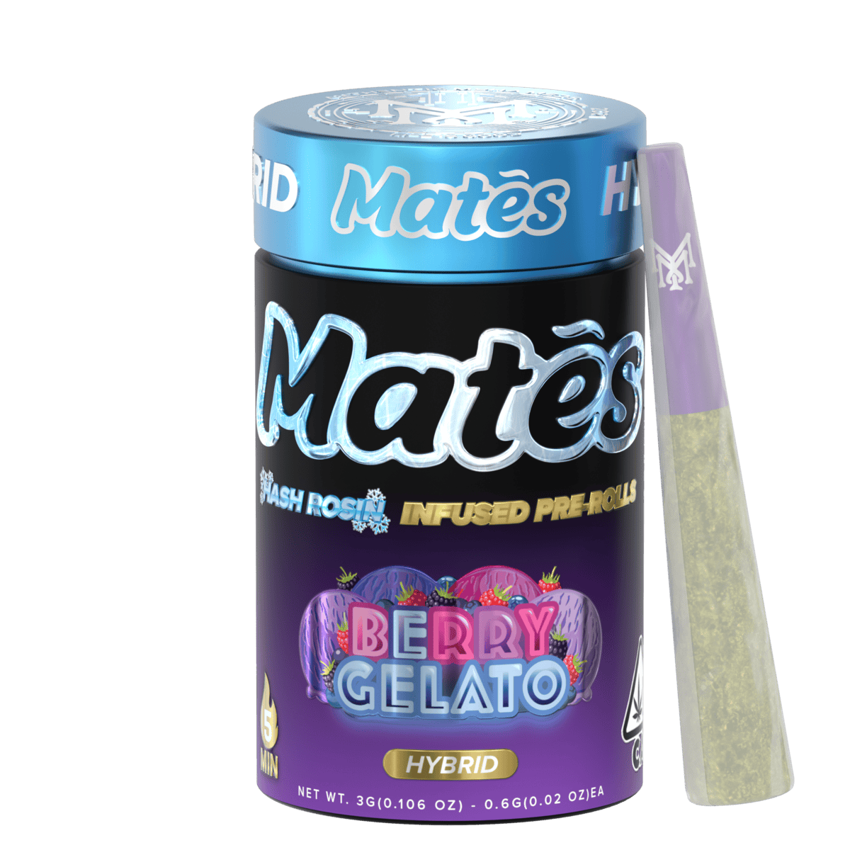 Muha Meds Mates infused pre-rolls 5 pack tin from a bulk order