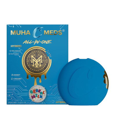 Muha meds cereal milk disposable 2g all-in-one vape pen with berry, citrus, and vanilla flavor