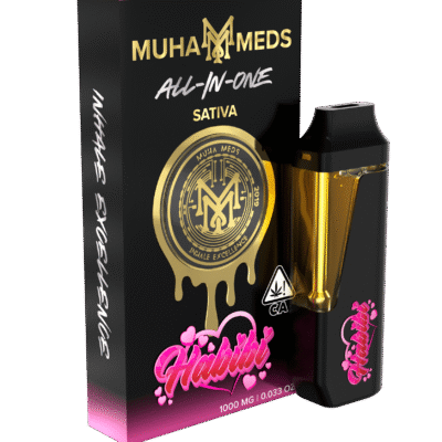 Muha meds carts habibi disposable vape pen sativa 1g tropical flavor Muha Meds