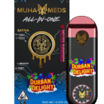 muha meds durban delight disposable vape pen 1g melted diamonds sativa with pine and citrus flavors