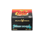 Muha meds mad fruit hash rosin 1g jar sativa concentrate with fruity berry and citrus flavors