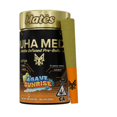 Muha meds agave sunrise infused pre roll sativa 3g 29.02 percent THC kief diamond flavor pack