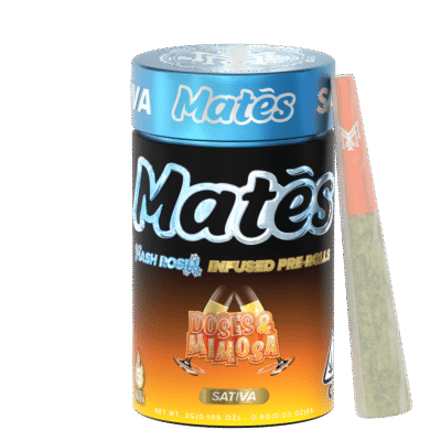 Muha meds doses & mimosa infused pre roll 5pk sativa joints with sweet tropical flavor