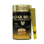 muha meds honey jack infused pre roll 3g pack, sativa, 40 percent thc, kief coated infused joints by Muha Meds