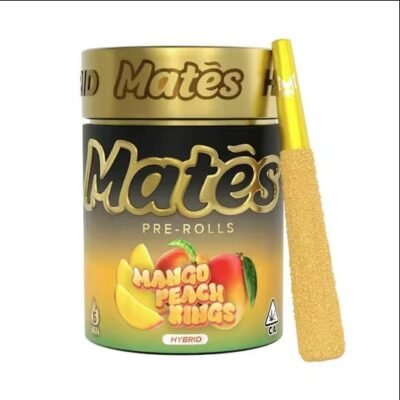 Muha meds mango peach rings infused pre roll hybrid 5pk 3g fruity THC pre-rolls