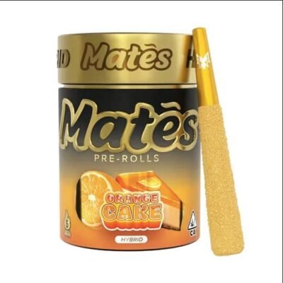 Muha meds orange cake infused pre roll five pack with citrus and vanilla flavor hybrid infused joints