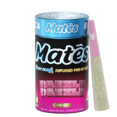 muha meds razzle dazzle infused pre roll five pack mini joints 3g hash rosin indica pine fruit flavor
