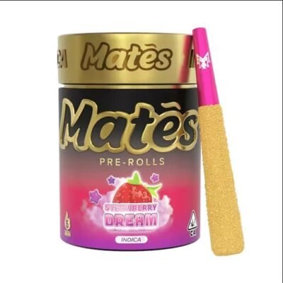 Muha meds strawberry dream infused pre roll 3g 38.29% THC pack with sweet berry flavor