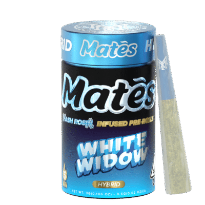 Muha meds white widow infused pre roll pack of five 0.6g hybrid joints 30.53% THC