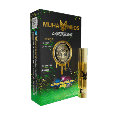 muha meds carts skywalker og 2g vape cartridge indica diesel citrus pine Muha Meds brand