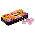 Muha meds raspberry papaya gummies hybrid edibles 100mg 10mg THC Muha Meds packaging