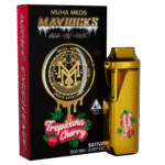 muha meds tropicana cherry disposable 0.5g hybrid all-in-one vape pen with berry and citrus flavors